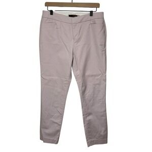 Crosby Madison Lavender Pink Ankle Pants Womens Size 10 Slim Cotton Stretch